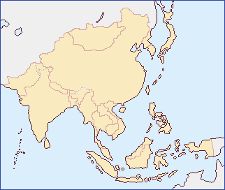 アジアの地図